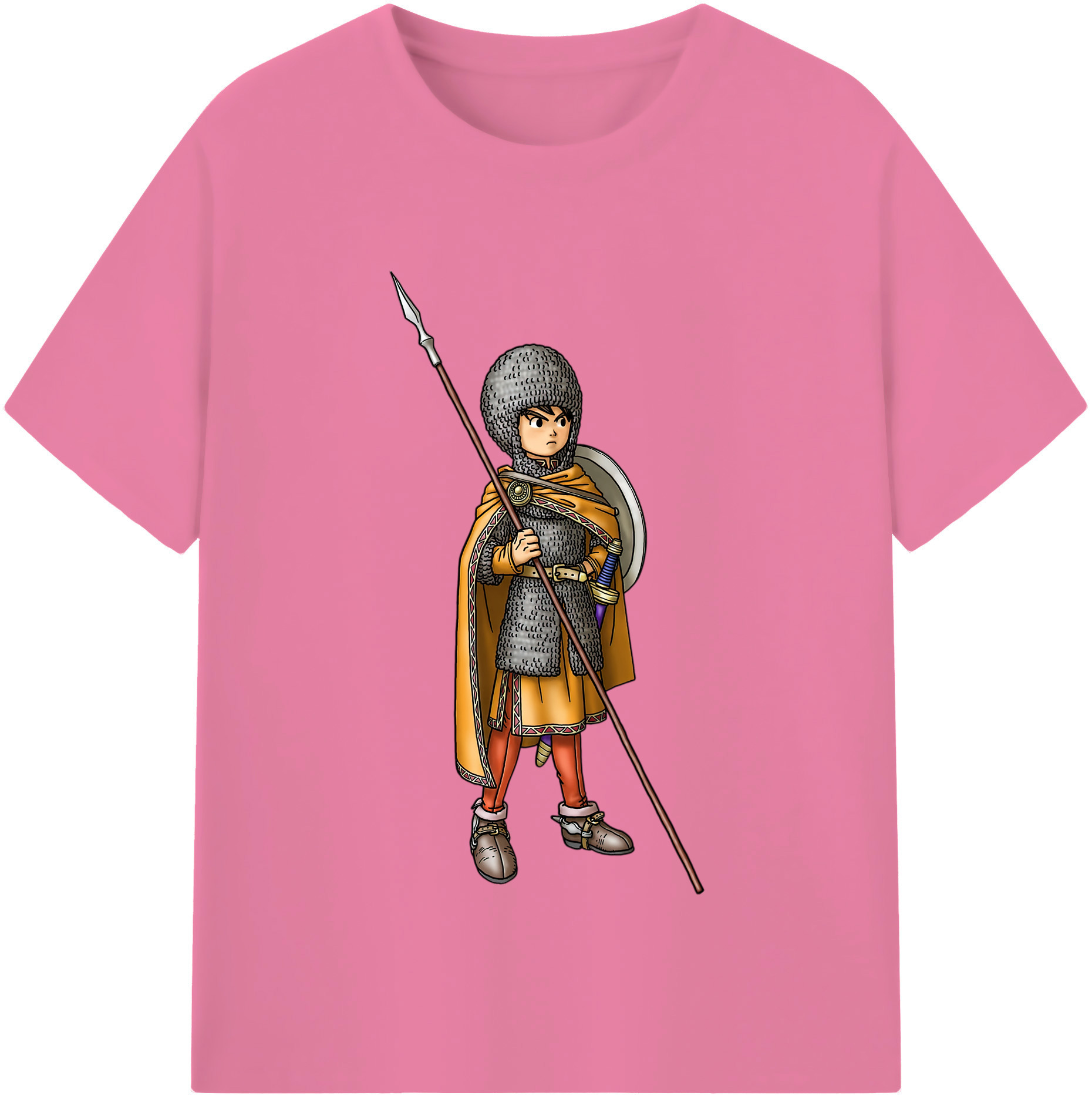 （画像用） ドラゴンクエスト Doragon Kuesuto Dragon Quest 綿100％半袖Tシャツ（フロントプリント）
